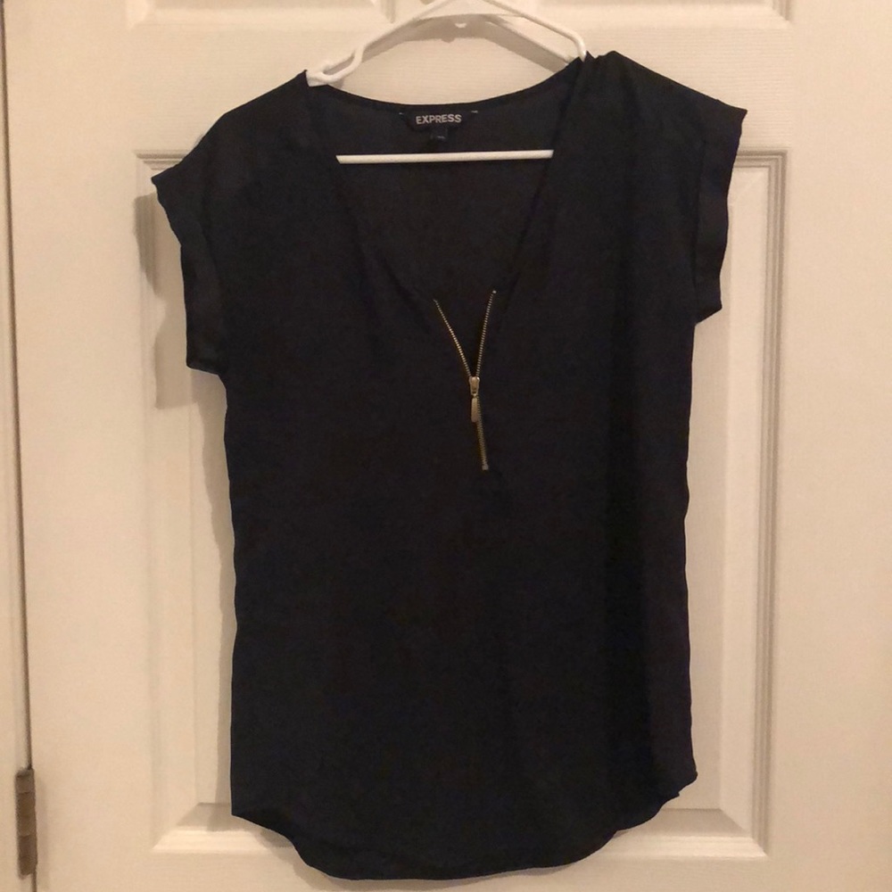 Half zip front express shirt